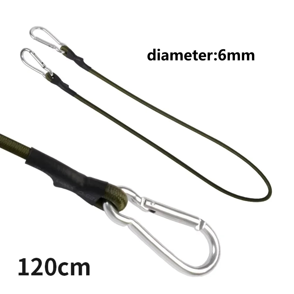 For Camping Luggage Bicycle Cargo Multipurpose Tie Down Utility Rope Pack Adjustable Elastic Strap with Hooks 6/8mm Bungee Cord