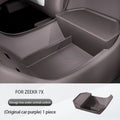 For ZEEKR 7X 2025 The storage box below the center console Double-layer silicone storage box Car interior accessories