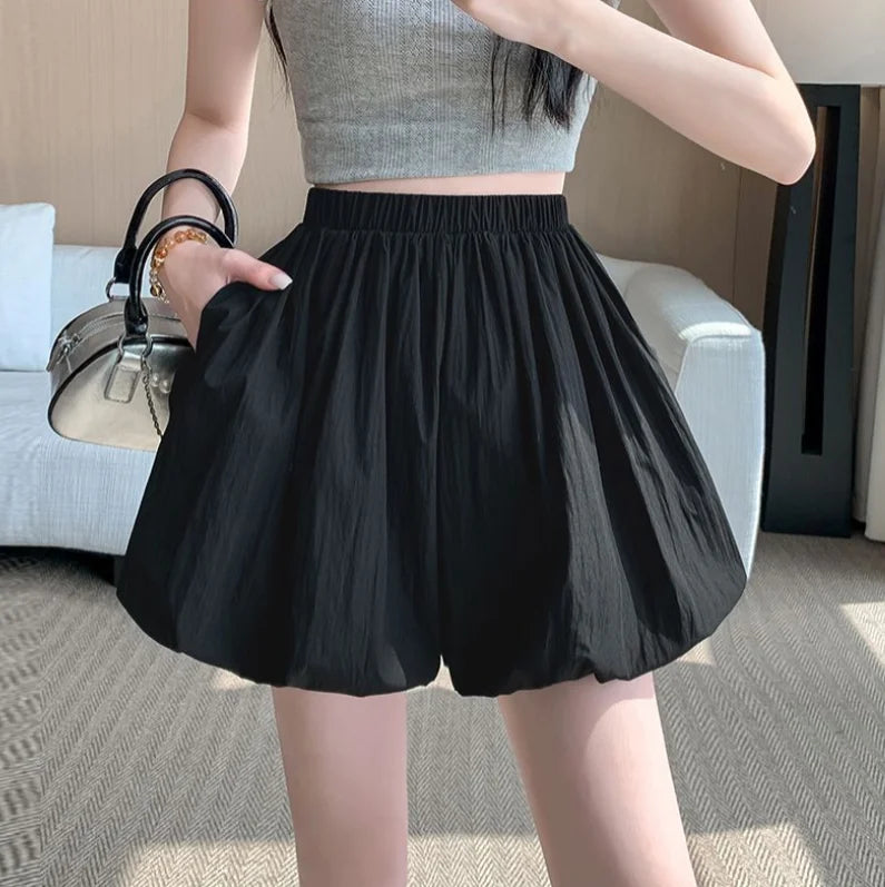 Plus Size Women's Ruffle Short Sleeve T-shirt Elastic Irregular Hem Slim Fit Shirt&Blouses Solid Summer Casual Elegance Top Chic
