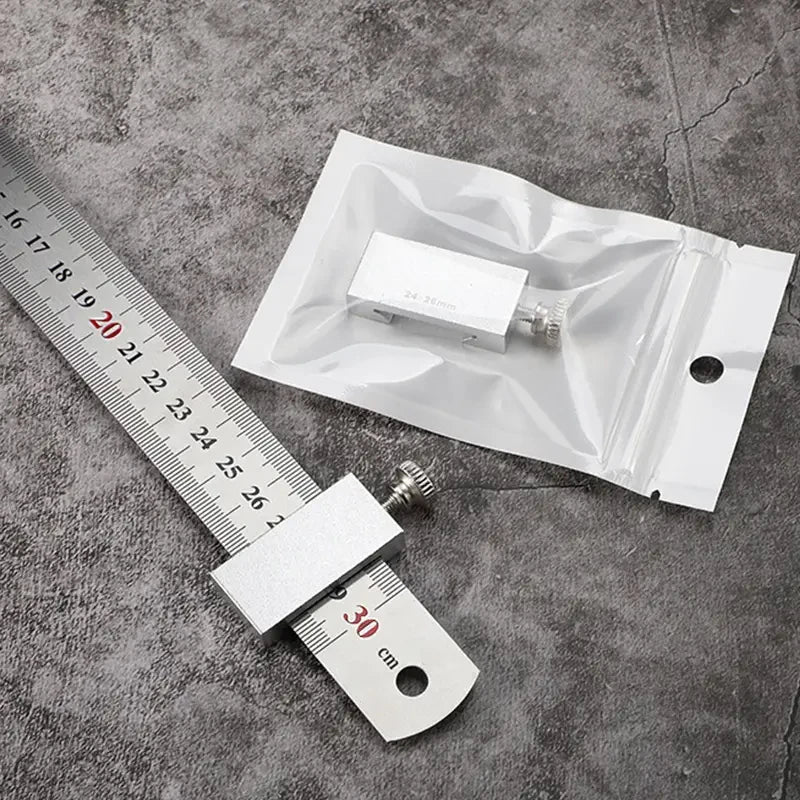 Woodworking Steel Ruler, Straight Ruler Gauge Positioning Woodworking Square A Square Measuring Mark for a Stop Block