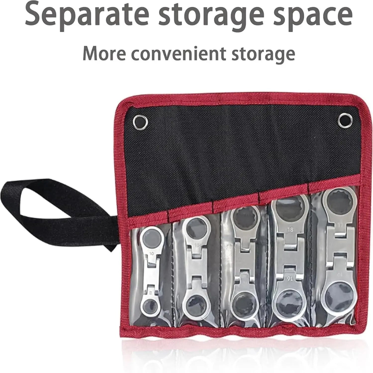 Dual-Drive Ratchet,5 Pack Stubby Wrenches Set,3/4“ Inch Retractable Ratchets Wrenches Set for Narrow Spaces