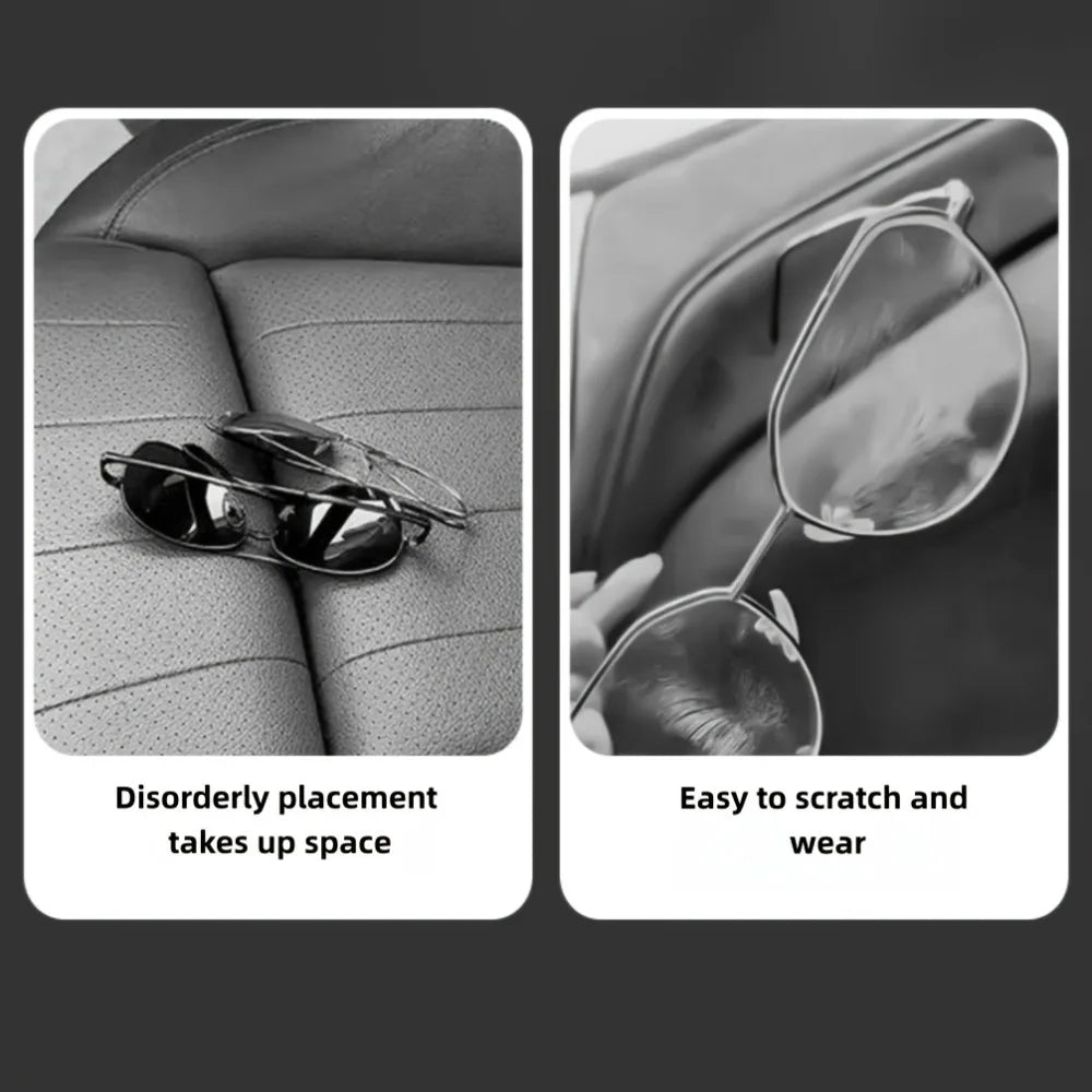TILONDEX Car Sun Visor Eyeglass Clip Fashion Glasses Storage Case Vehicle Accessory for Tickets And Card Holder