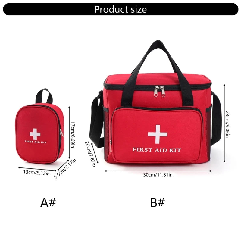 Large Capacity First Aid Storage Bag With Waterproof Anti Fall Design For Home Travel Hiking Camping Safety Protections