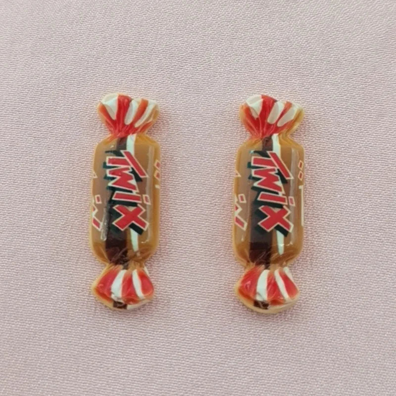 10pcs simulation candy and food toy resin pendant, DIY jewelry making earrings, keychain accessories