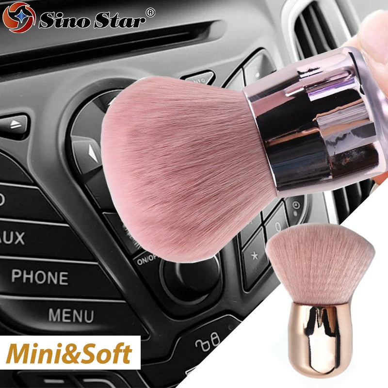 Car Cleaning Brushes Mini Duster Soft Bristles for Car Air Vent Auto Interior Detailing Brushes Cleaner Tool Scratch Free