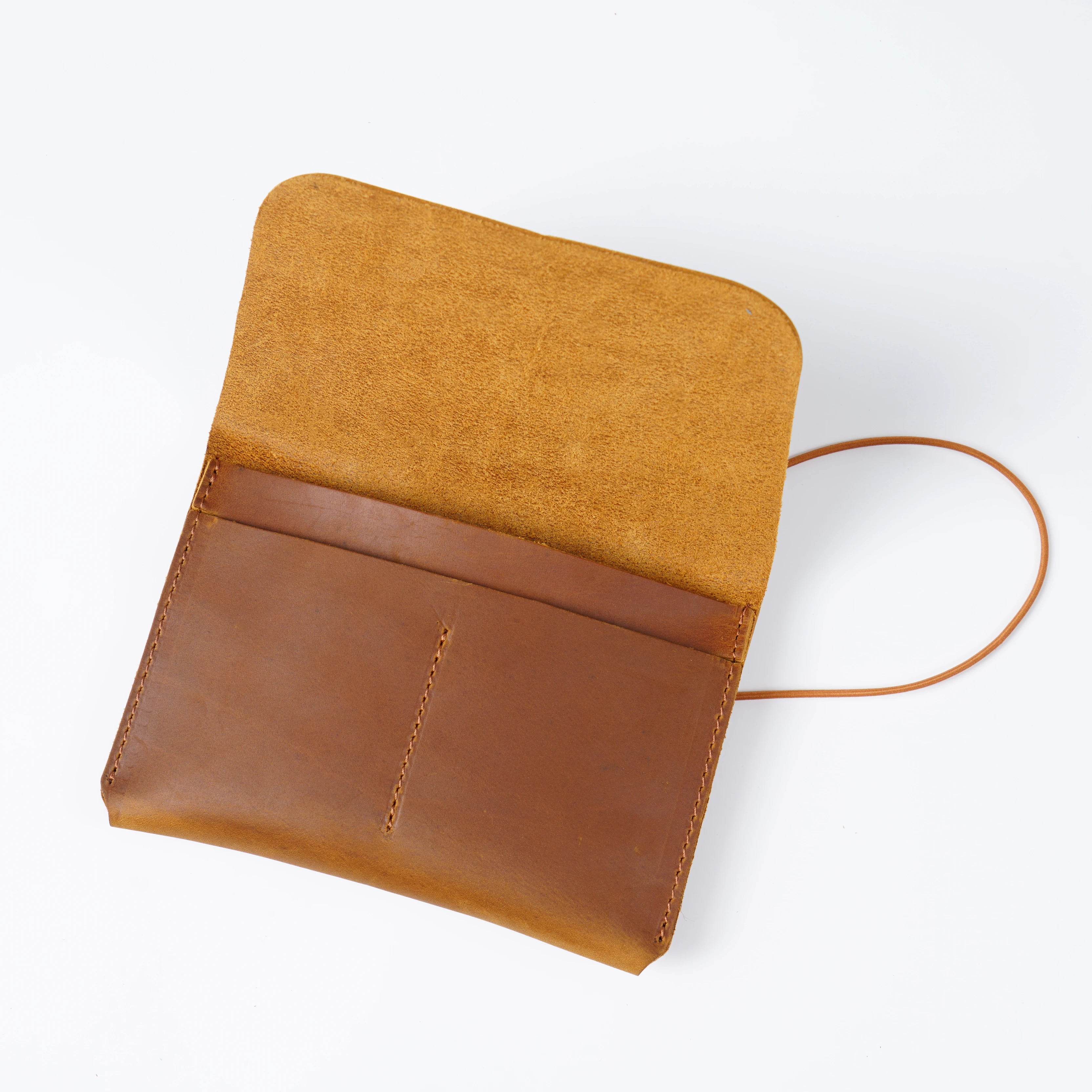 Rope Full Grain Cowhide Leather Long Purse Passport Crazy Horse Genuine Leather Travel Wallet for Men Passport Caesar Cover