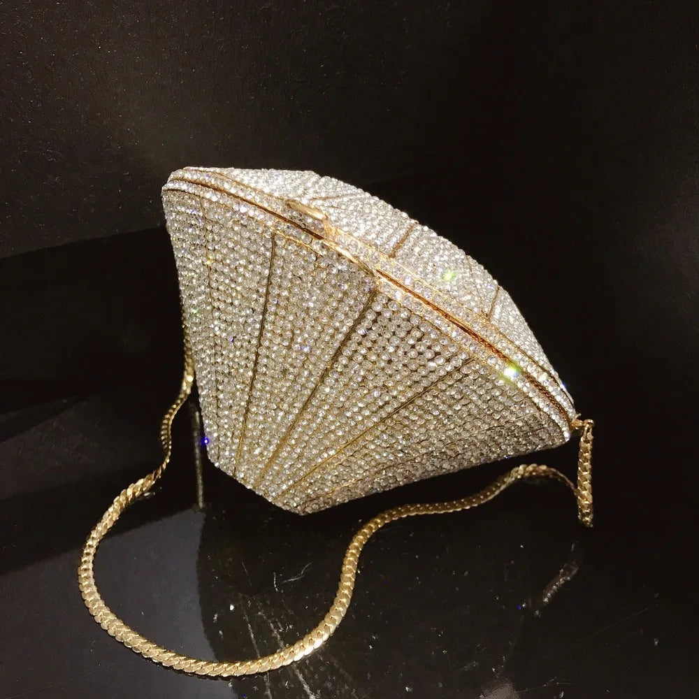 Women Wedding clutch Purse Party Bag Luxury Rhinestone Evening Bags Ladies Chain Wristlets Bags Famale Soiree Clutch Bag