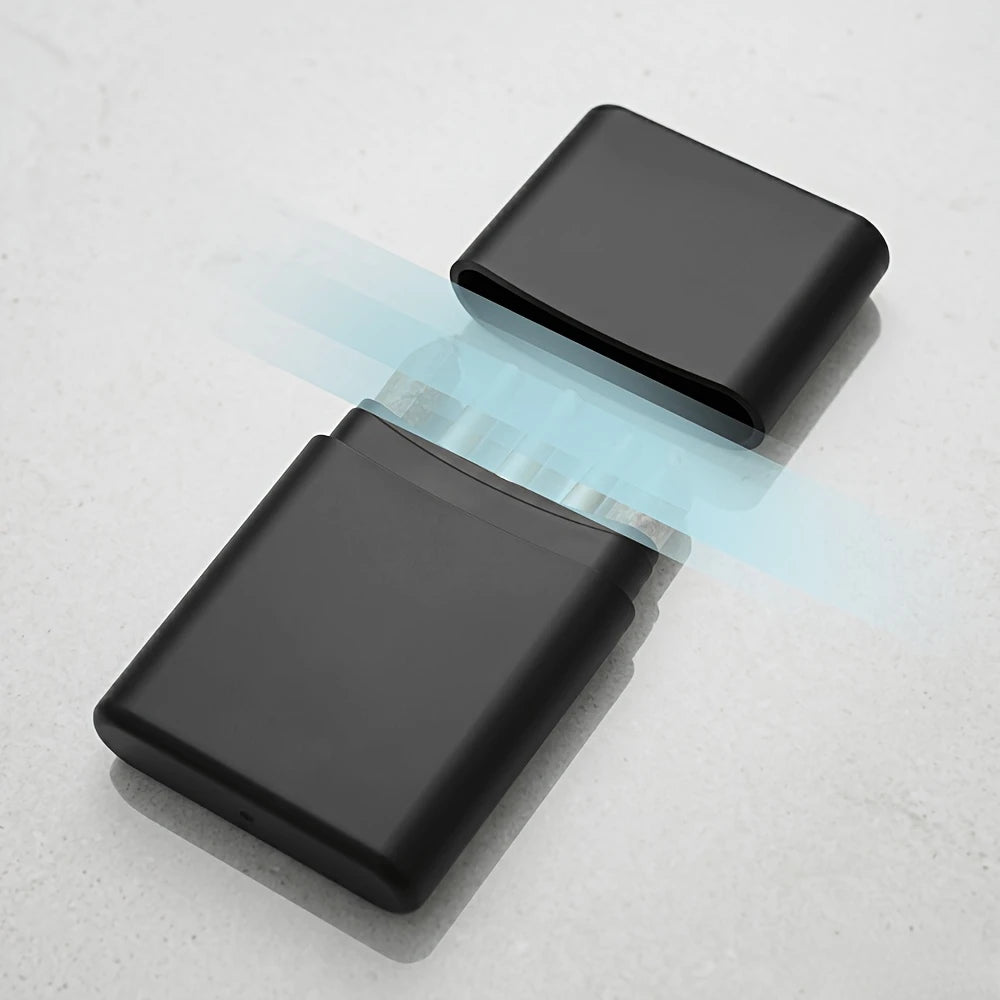1pcs Solid Color Design 5-Hole Plastic Stash Box Pre-Roll Cone Holder, Odor-Proof & Waterproof Smoking Accessories Organizer