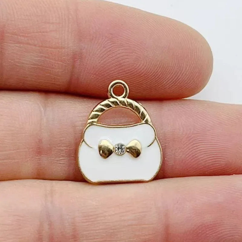 12pcs Xiaoxiangfeng Jewelry Accessories Spot Wholesale Alloy Handmade DIY Jewelry Cross border Drip Oil DIY Jewelry Accessories