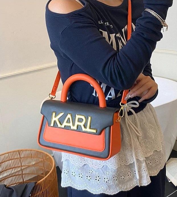 Solid Color Diaper Bag Letter Logo High End Minimalist Trendy Tote Bag For Women Shoulder Bag Large Capacity