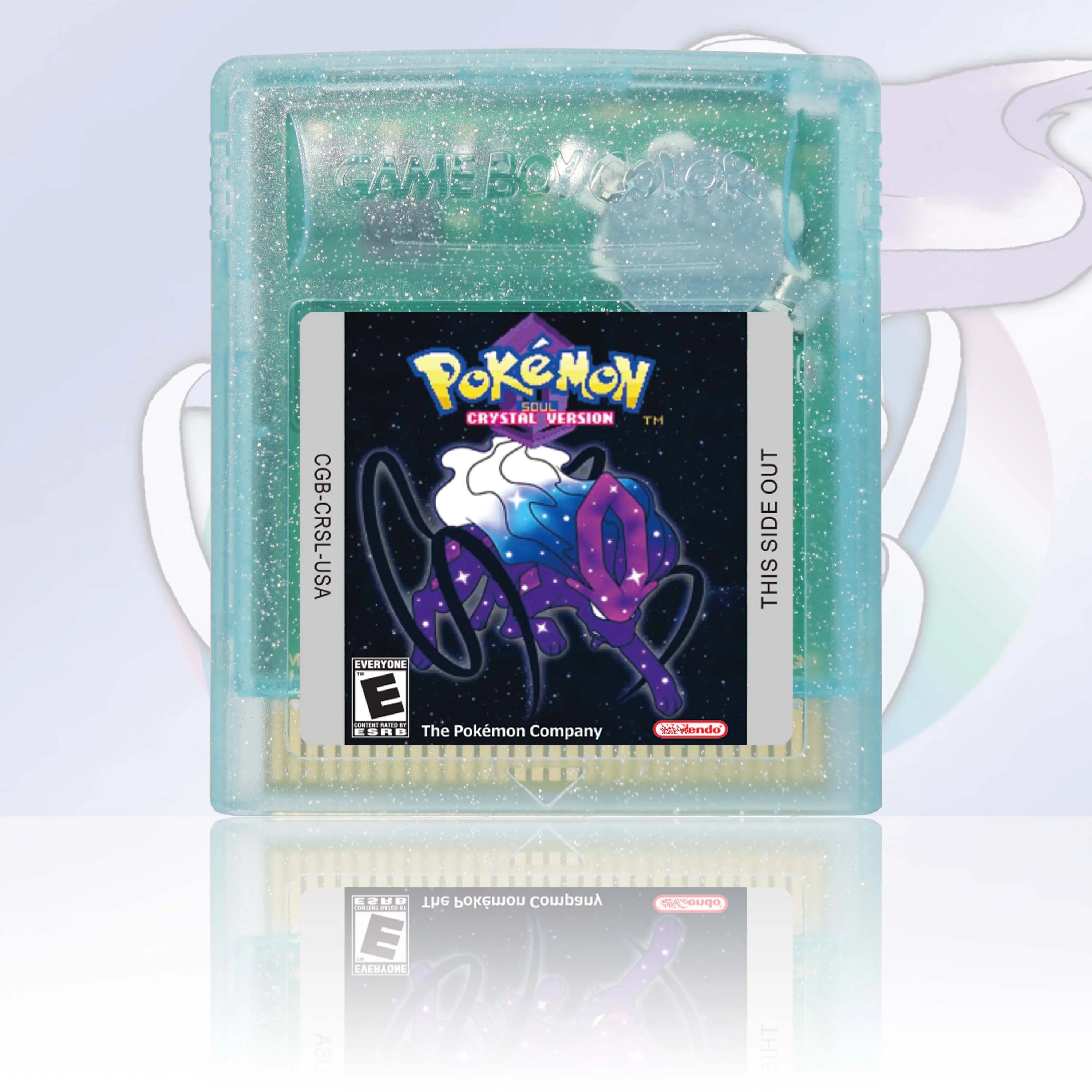 Pokemon Crystal Clear/Orange/Prism/Polished Series GBC Game Cartridge 16 Bit Video Game Console Card High Quality GBC Video Game