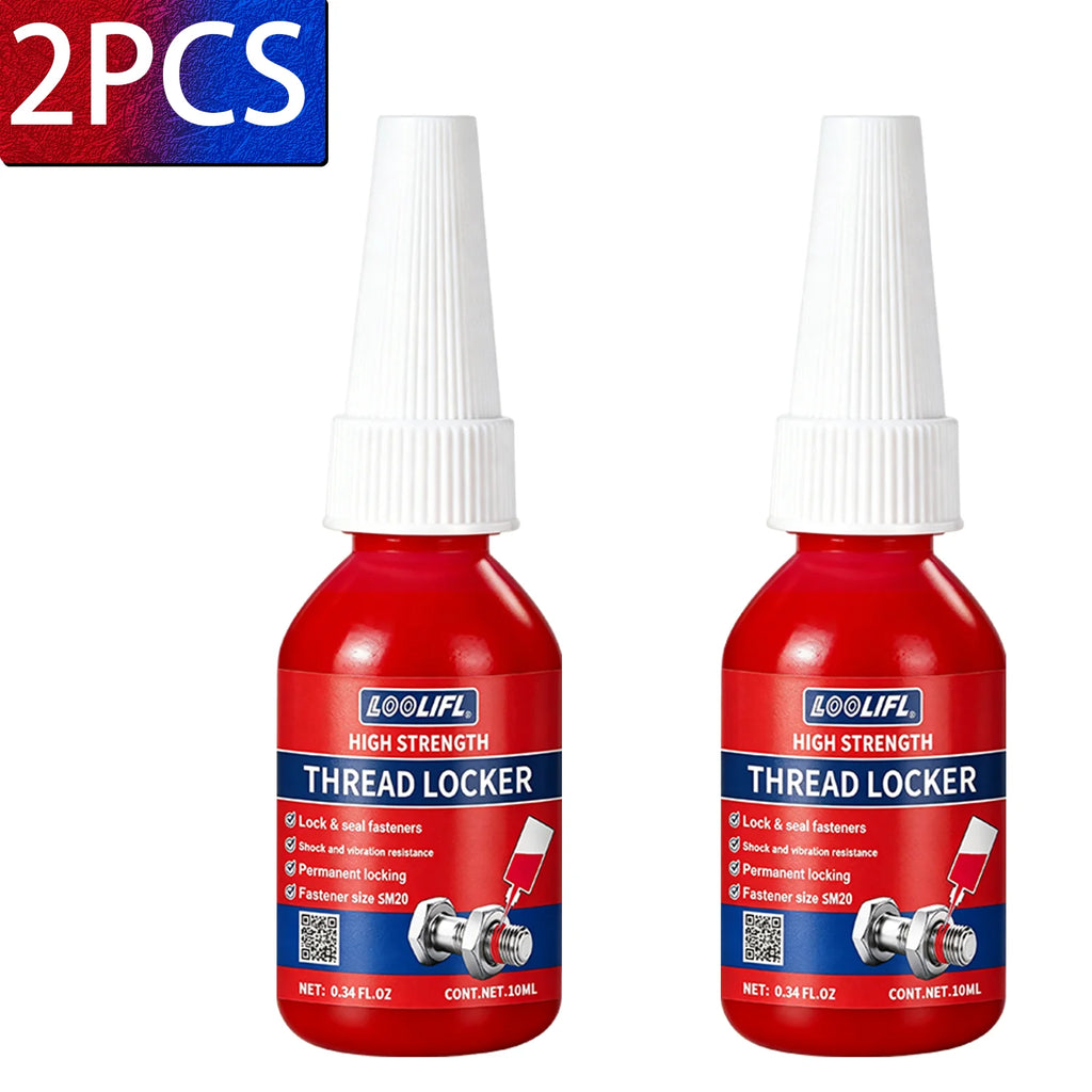 High Medium Strength Threadlocker 243 271 Bolt Anti-Loose Seal Glue Oil Heat Vibration Resistant Metal Thread Compound 50ML 10G