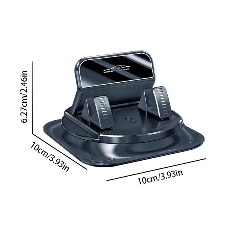 360° Free Rotation Phone Mount Car Dashboard Anti Slip Washable Nano Silicone Universal Stable Head Up Navigation Cell Holder