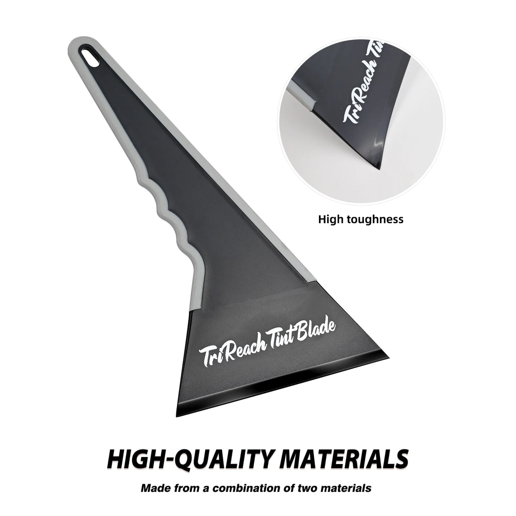 FOSHIO 3 Pack Sharp Triangular Squeegee Tool Plastic Contour Tip Scraper For Auto Car Glass Film Installation Windshield Tinting