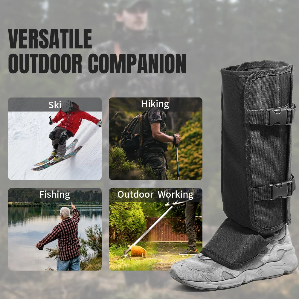 Snake Gaiters Leg Guards, Snake Guards, Adjustable Snake Bite Protection for Lower Legs, Snake Chaps for Men&Women