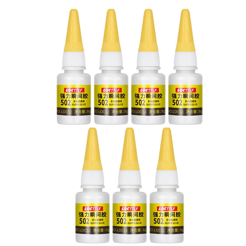 3/5/7pcs 8g Liquid Super Glue Wood Rubber Metal Glass Cyanoacrylate Adhesive Stationery Store Nail Gel 502 Instant Strong Glue