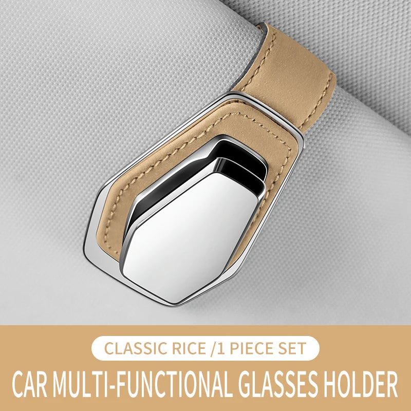 Suede Sun Visor Glasses Clip Car Interior Storage Organizer For BMW E46 E39 E90 E60 E36 F30 F10 E34 E30 F20 E92 M3 M4 M5 X5 X6
