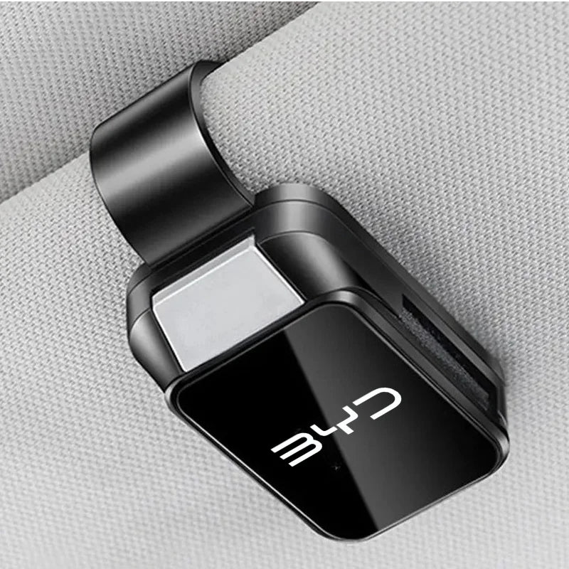 Car Sun Visor Carbon Glasses Sunglasses Clip Holder case Storage for BYD Sealion 6 Seal U ATTO 3 Dolphin Mini Seal L Accessories
