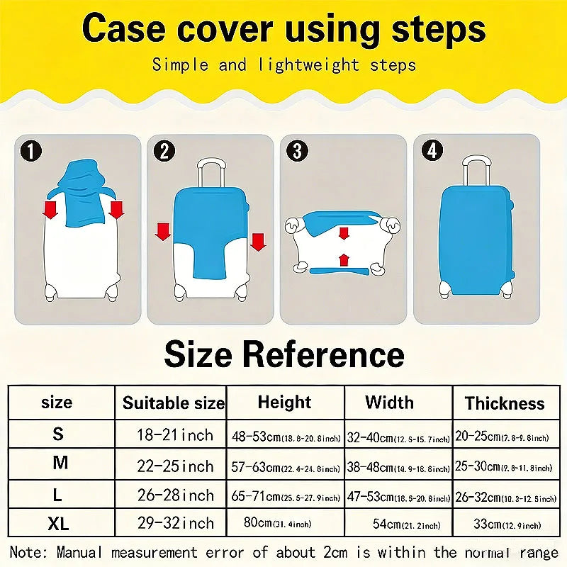 New Elastic Animal Travel Suitcases Protector Cover Luggage Protector Cover for 18-32 Inch Travel Accessories XLXBHT03