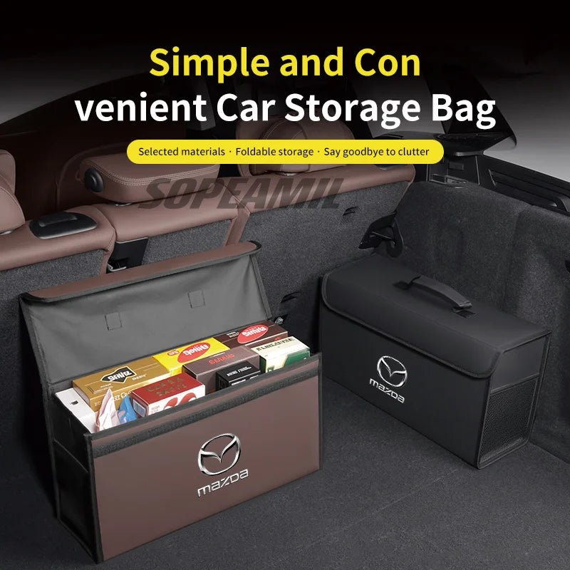 Car Trunk Organizer Box Tailbox Stowing Tidying Storage Bag For Mazda 3 6 SKYACTIV Axela Atenza CX30 CX60 CX70 CX80 CX3 CX5 CX9