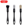 SEAMETAL 3pcs Car Air Conditioning Vent Cleaning Brush Crevice Sweep Dust Duster Car Interior Brushes for Car Wash Tool Set