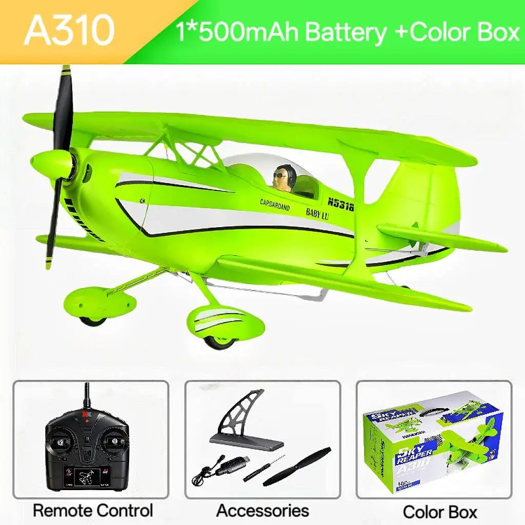 2026 WLtoys Remote-Controlled Aircraft A310 Brushless Motor 3D/6G With Gyroscope Dual Wings Four Channel Airplane Boy Toy Gift