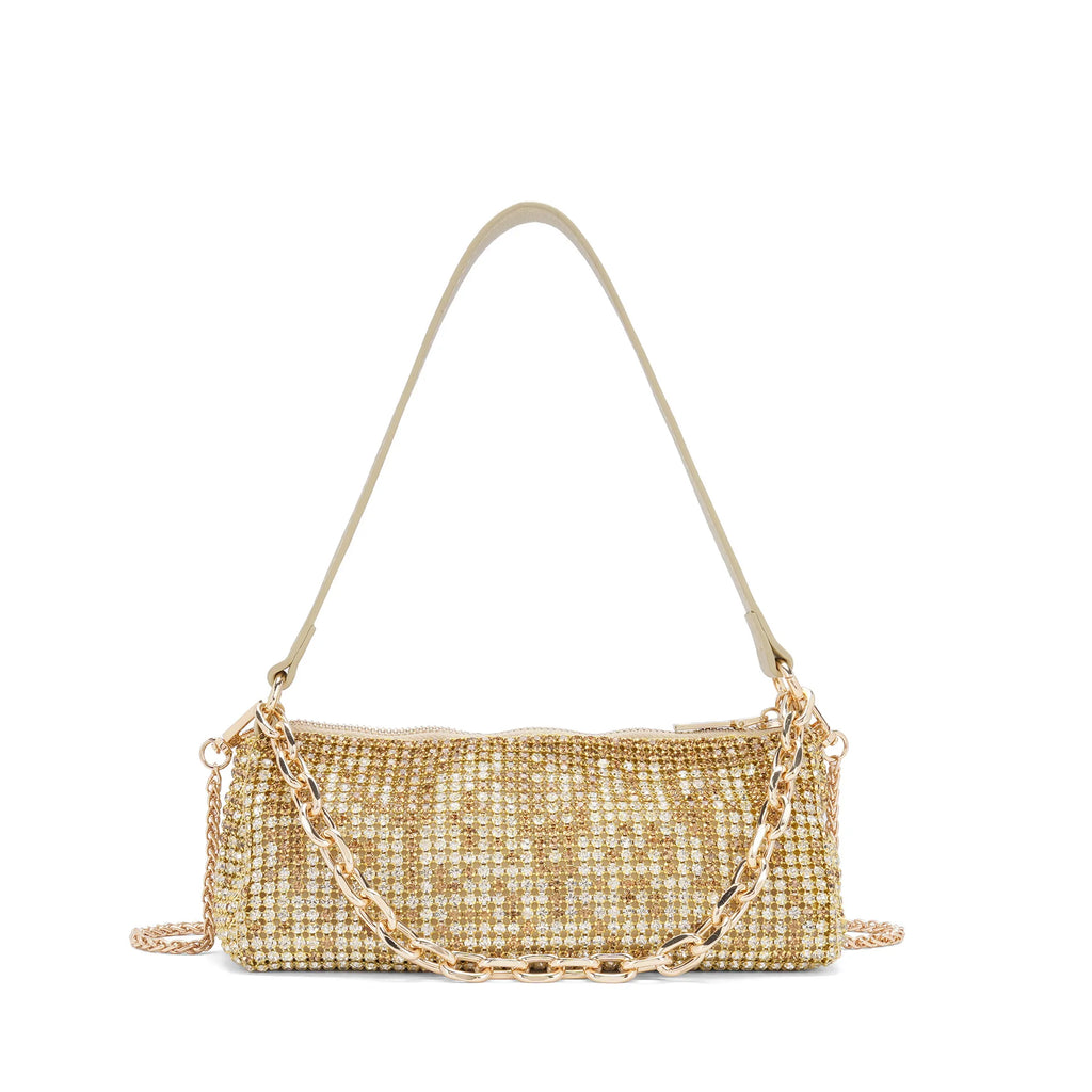 Rhinestone chain bag Internet celebrity fashion portable small square bag shoulder messenger women's bag handbag