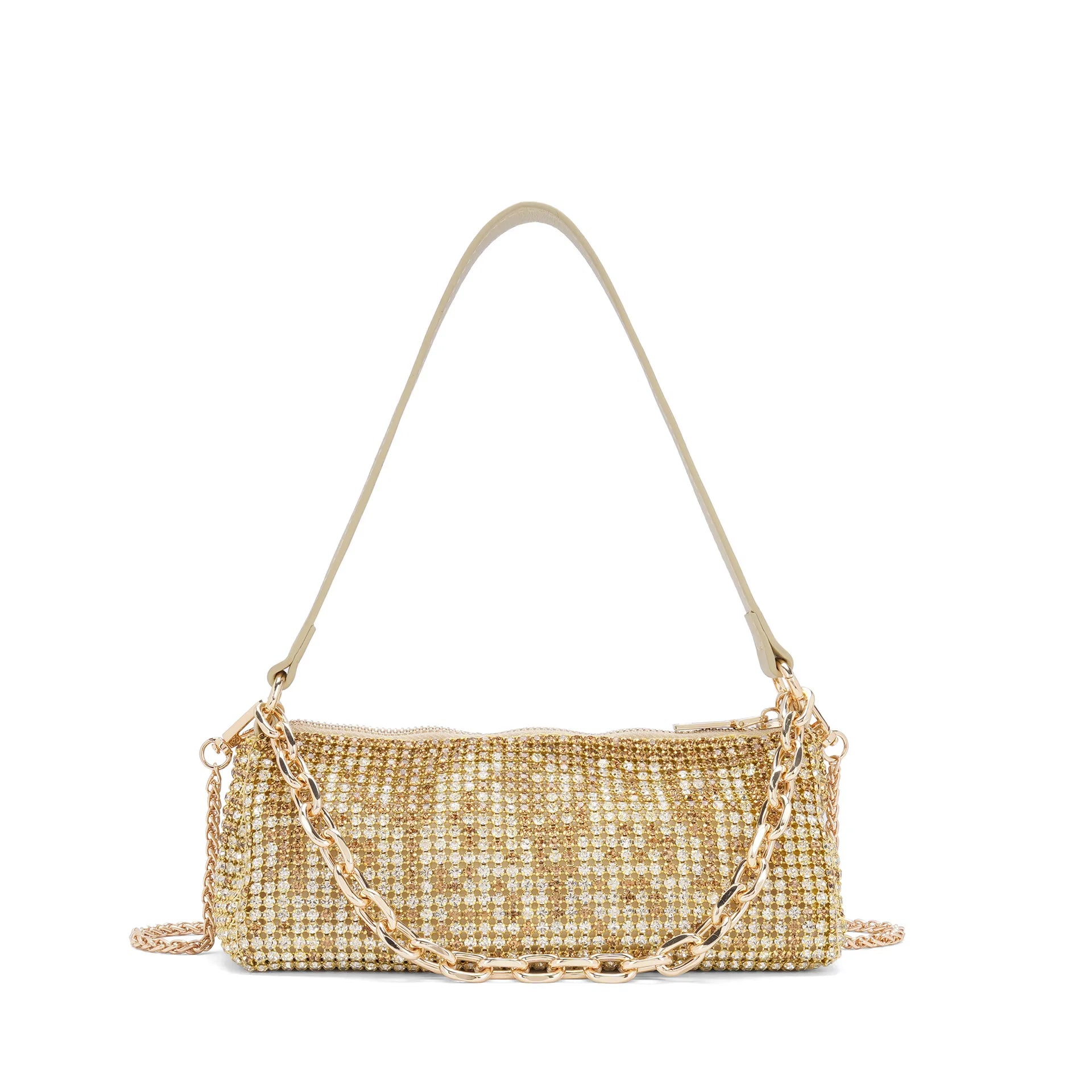 Rhinestone chain bag Internet celebrity fashion portable small square bag shoulder messenger women's bag handbag