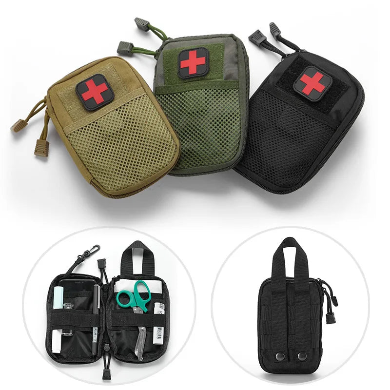 Emergency First Aid Kit Medical Bag for Camping Safari Outdoor EDC Pocket Wallet Molle Sports Bag Bug out Bag