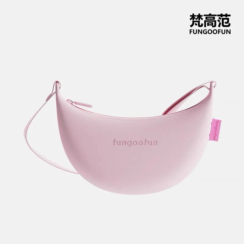 Fungoofun Waterproof Dumpling Crossbody Bag Unisex Summer Casual Shoulder Bag