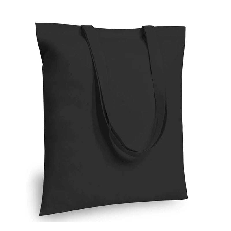 5/10/50pcs/lot Customized logo canvas shopping bag women's large capacity tote bags daily commuting bag print your design37x40cm