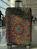 Colorful Mandala Pattern Full Print Luggage Cover, Suitable for 18-32 Inch Luggage Cover, Luggage Handle Glove, Travel Accessori