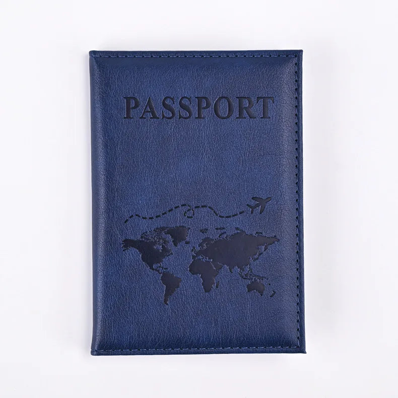 Women Men Letter Lover Passport Cover Men Women Travel Passport Case Leather Cute Passport Wallet Purse Girl Card Holder
