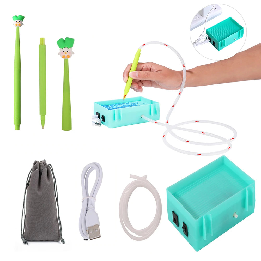 DIY Electric Diamond Art Painting Pen Set Portable Vacuum Diamond Painting Pen Kit USB Powered Diamond Suction Device for Craft