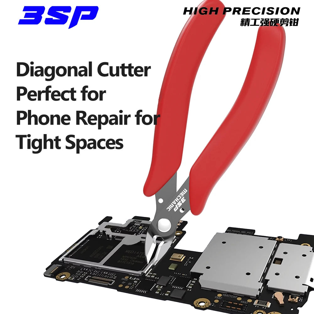 MECHANIC 3SP Precision Cutting Pliers - High-Hardness Diagonal Cutter for Phone Repair, Copper Wire & Plastic Shield Shearing