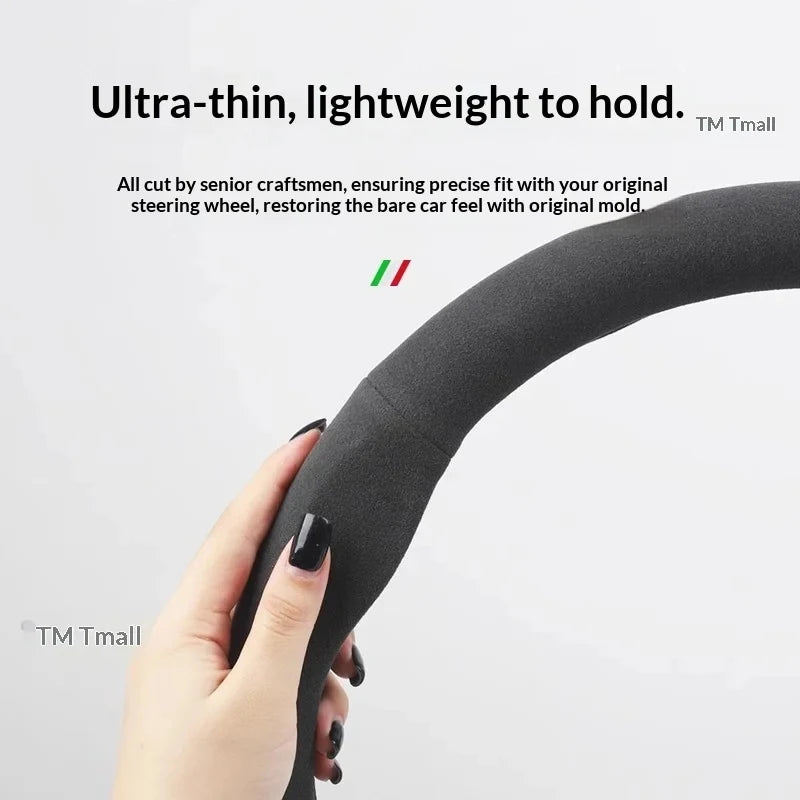 Car Suede AntiSlip Steering Wheel Cover For BMW M E39 E46 E60 E70 E90 E91 G05 F10 F15 F20 F30 G20 G30 X1 X3 X4 X5 X6 X7 M3 M4 M5