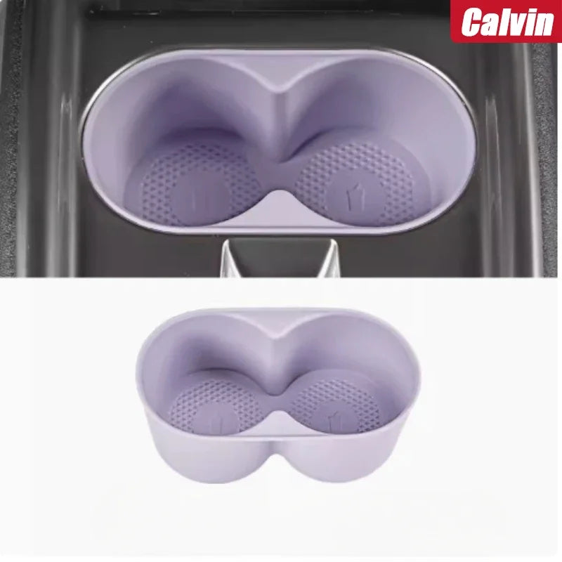 For BYD Dolphins 2022 2023 2024 Central Control Water Cup Holder Silicone Case Anti Slip and Waterproof Car Accessories