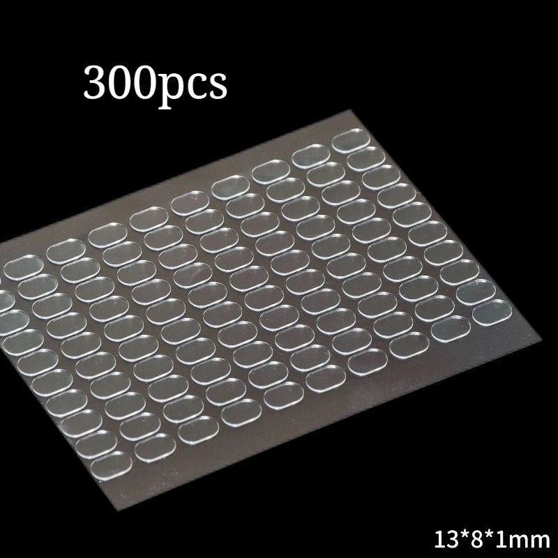 60/100/200/300pcs Transparent Double-Sided Tape Pads - Non-Marking, Anti-Skid Adhesive for DIY Projects & Model Car Decor Double