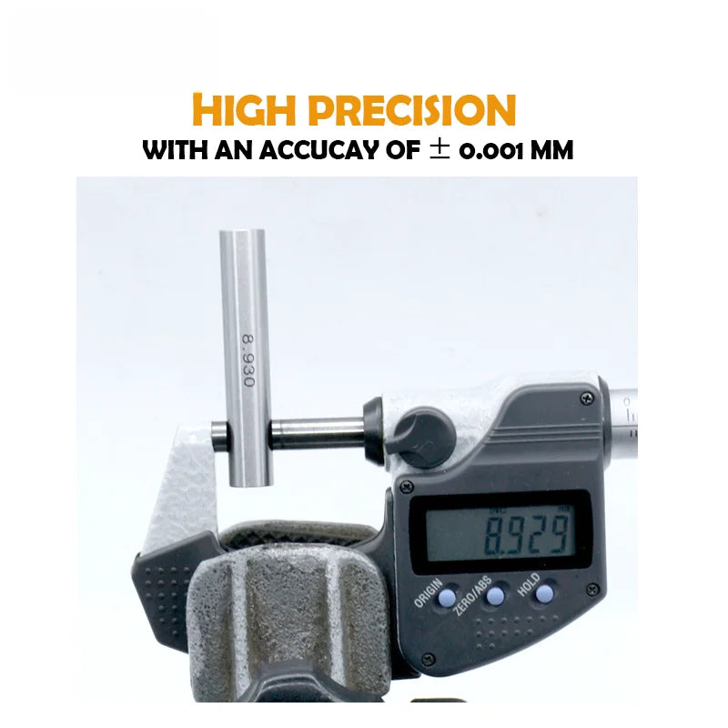 Range 0.10-10.0mm,100pcs,Step 0.1mm,Precision Steel Pin Gauge Set,Plug Gage for Carpentry and Inspection,Customizable