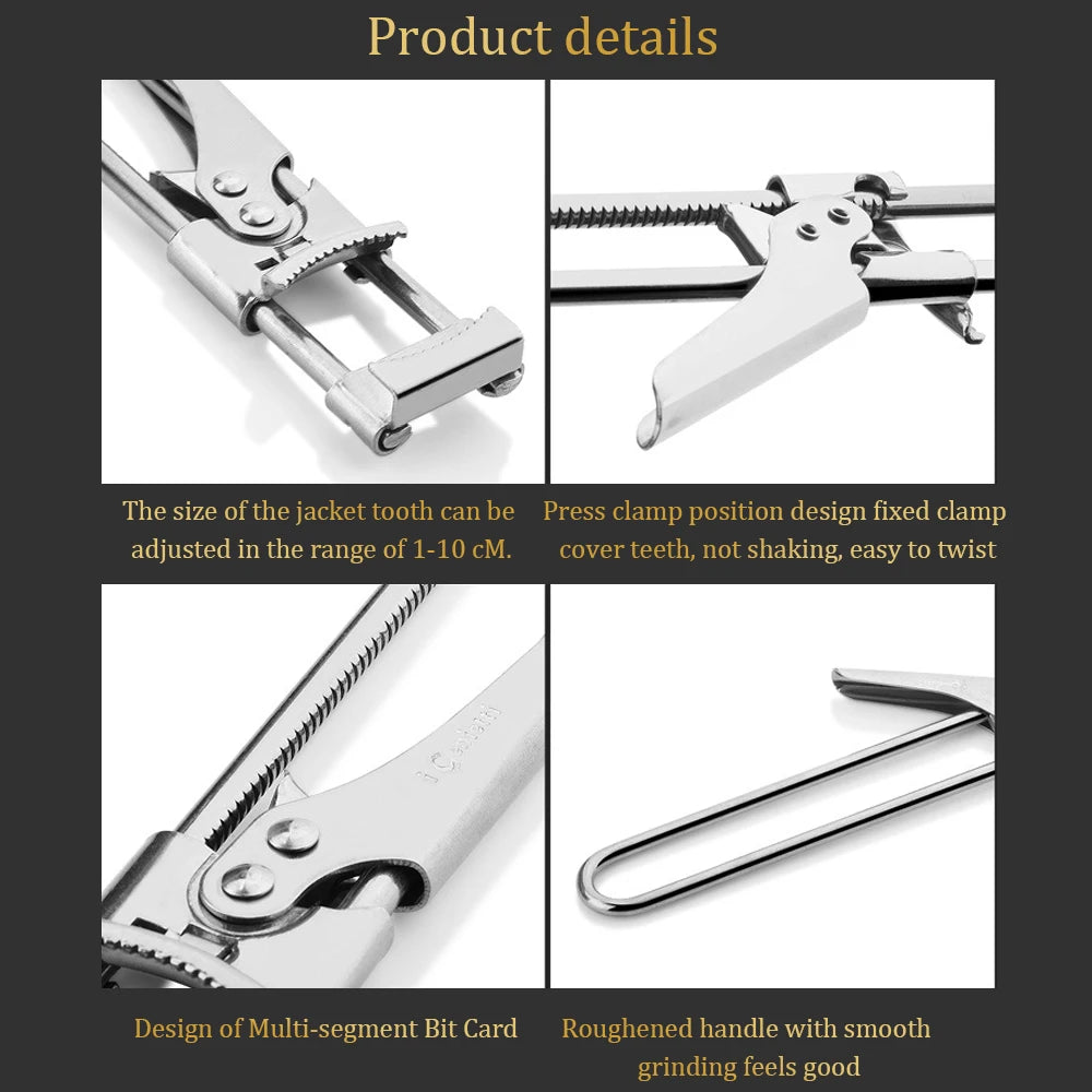 JJYY Adjustable Multi-Function Bottle Cap Opener Stainless Steel Lids Off Jar Opener Labor-Saving Screw Can Opener For Kitchen