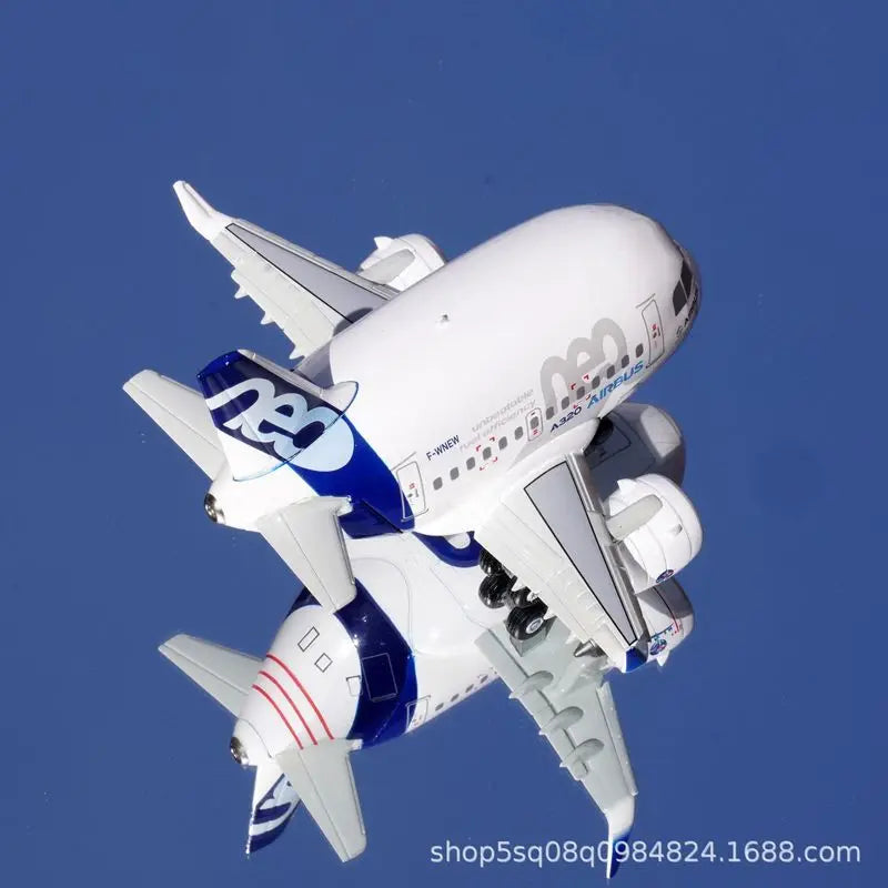 70102PA Airbus A320 Neo Cartoon Airplane Model Full Alloy Original Factory Collectible For Aviation Collectors Decor