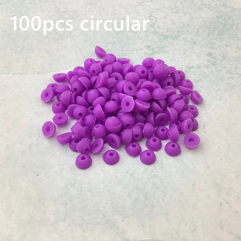100pcs High Elasticity Colorful Fingerboard PU Bushing