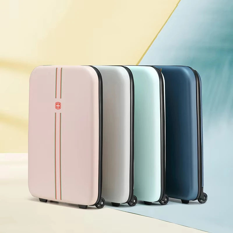 New Arrival Folding Trolley Bag 20 "24" Luggage Case for Business Travel Lightweight Foldable School Suitcase Fashion Trunk Gift