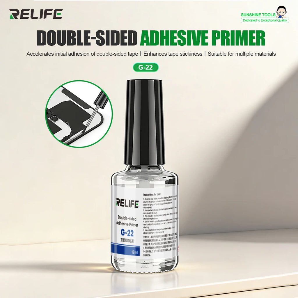 RELIFE G-22 Double-Sided Adhesive Primer Suitable for Moblie Phone Middle frame LCD Screen Bezels Repair Adhesion Strength Repai