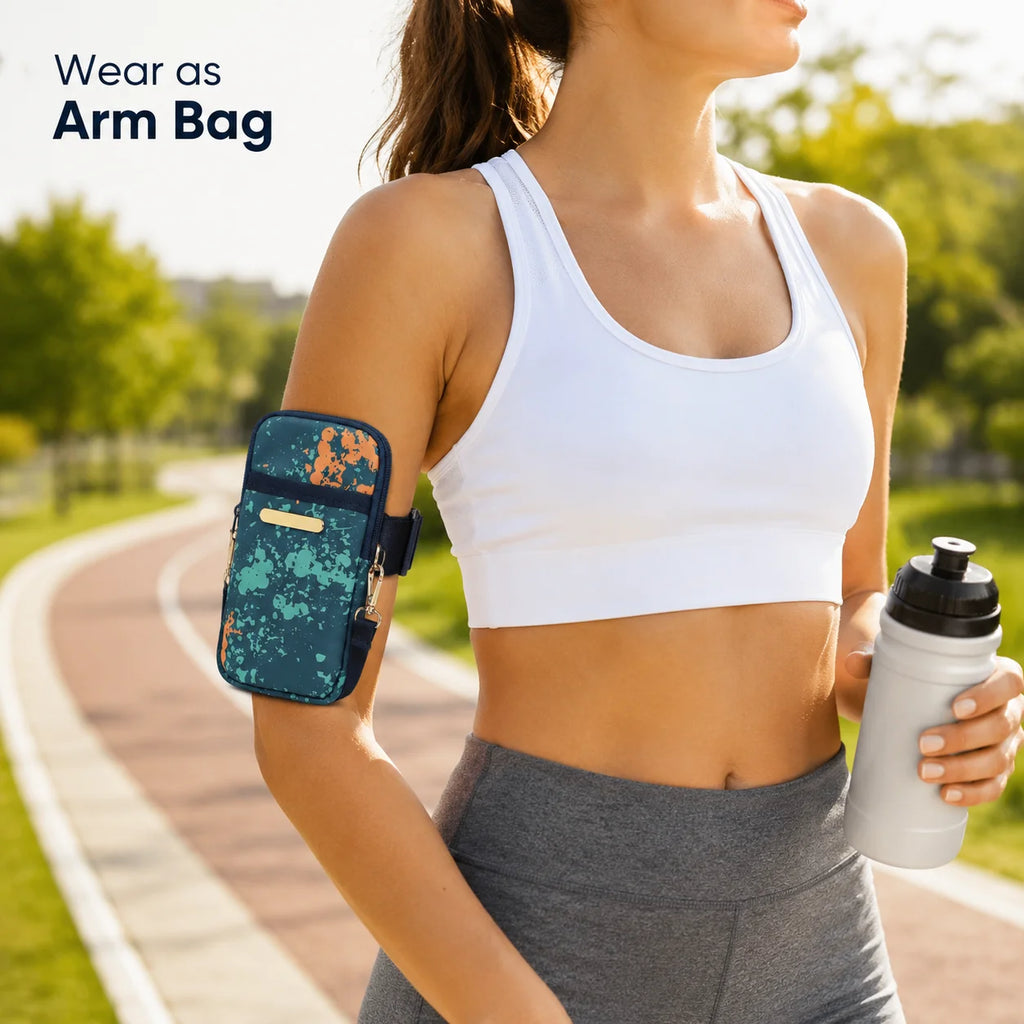 Mini Phone Crossbody Bag for Women 6.7 Inch Cell Phone Purse Running Armband Neck Wallet with Adjustable Strap