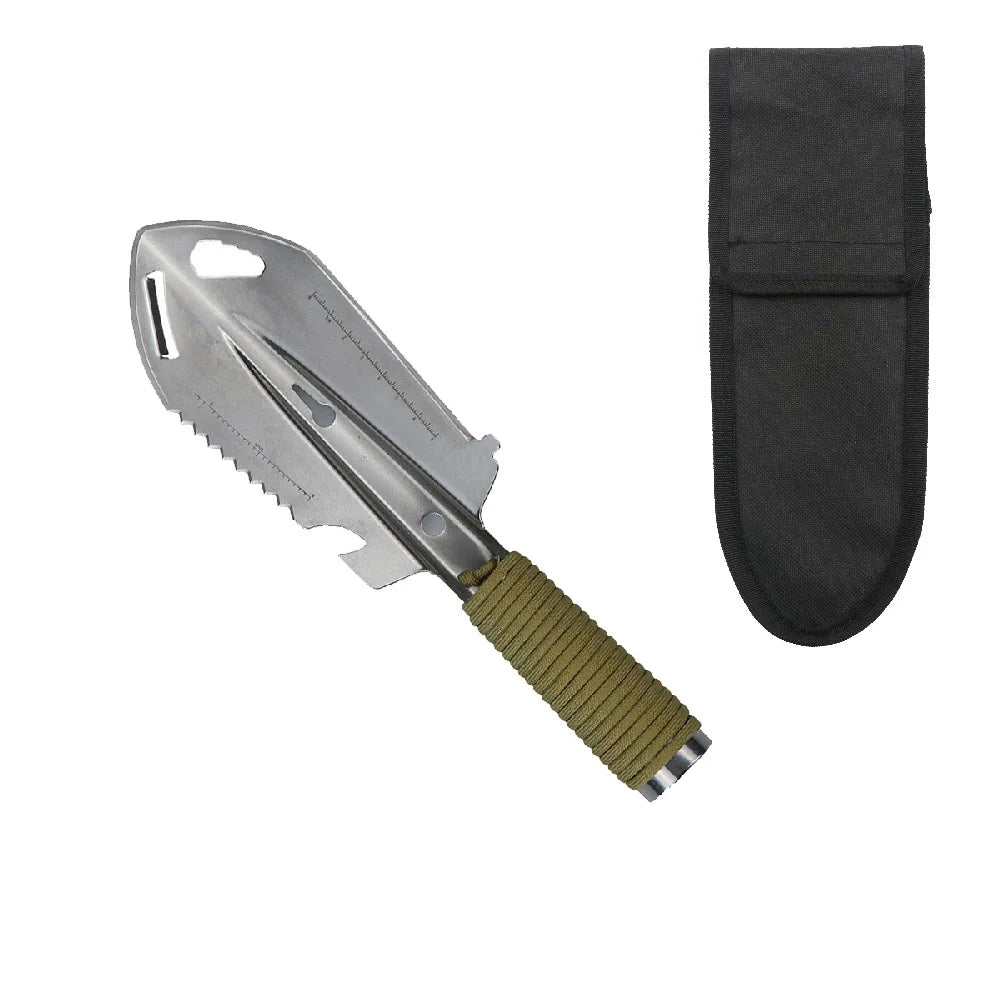 Multi-use Shovel Backpacking Trowel Ruler Flat Screwdriver Hexagon Wrench Outdoor Shovel Hiking Camping Tool Survival Safety Kit