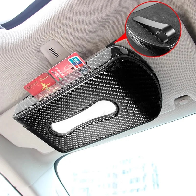 For Lotus Exclusive Carbon Fiber Car Tissue Box Holder – Premium Interior Accessory for Eletre/Emeya/Evija