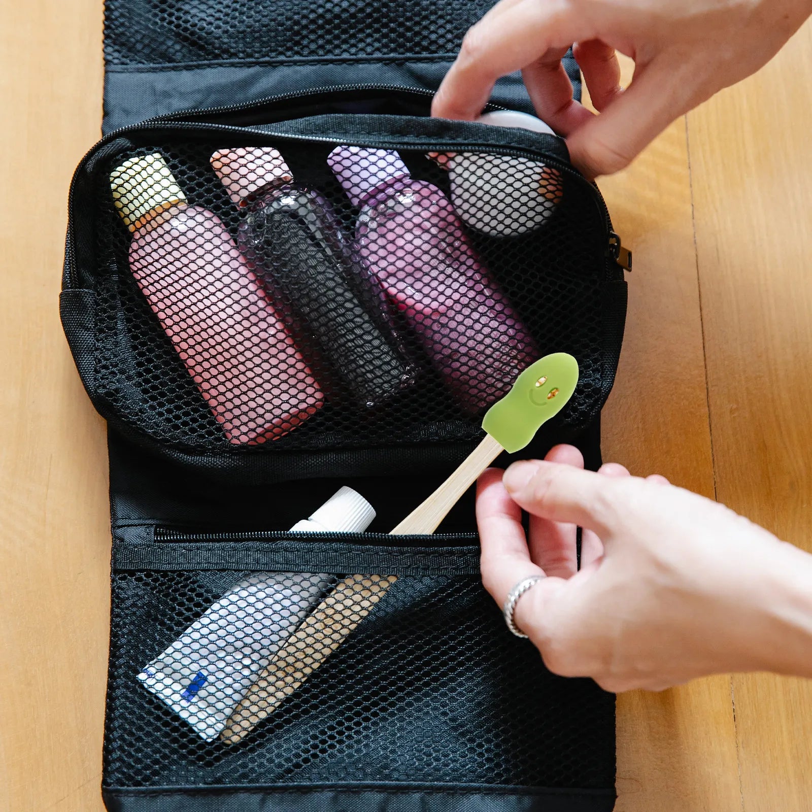 4Pcs Silicone Toothbrush Protective Covers Portable Travel Case Cartoon Toothbrush Heads Cover for Home School Camping Office