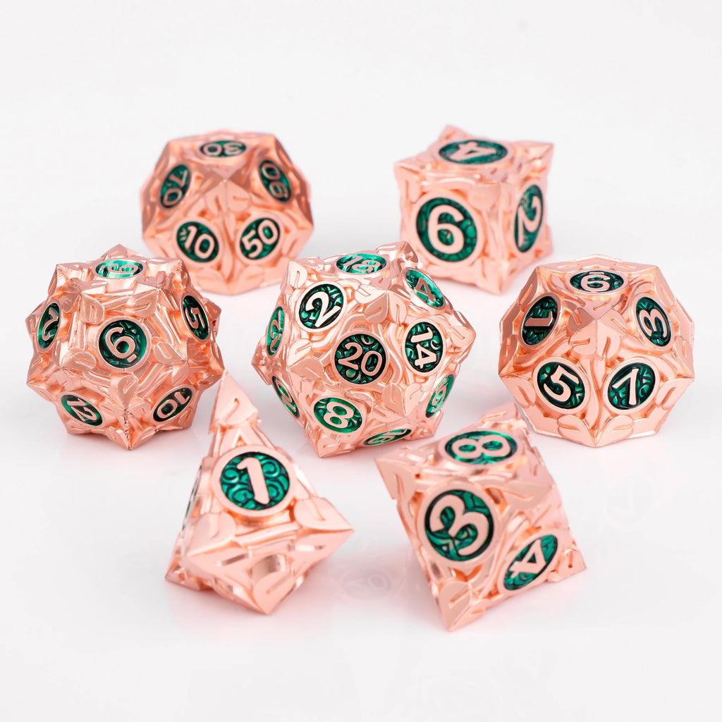 D and D Dice RPG Metal Dice for DnD Polyhedral Dice For Dungeons and Dragons Dice Role Playing Games D&D Dice Gifts Green Dice