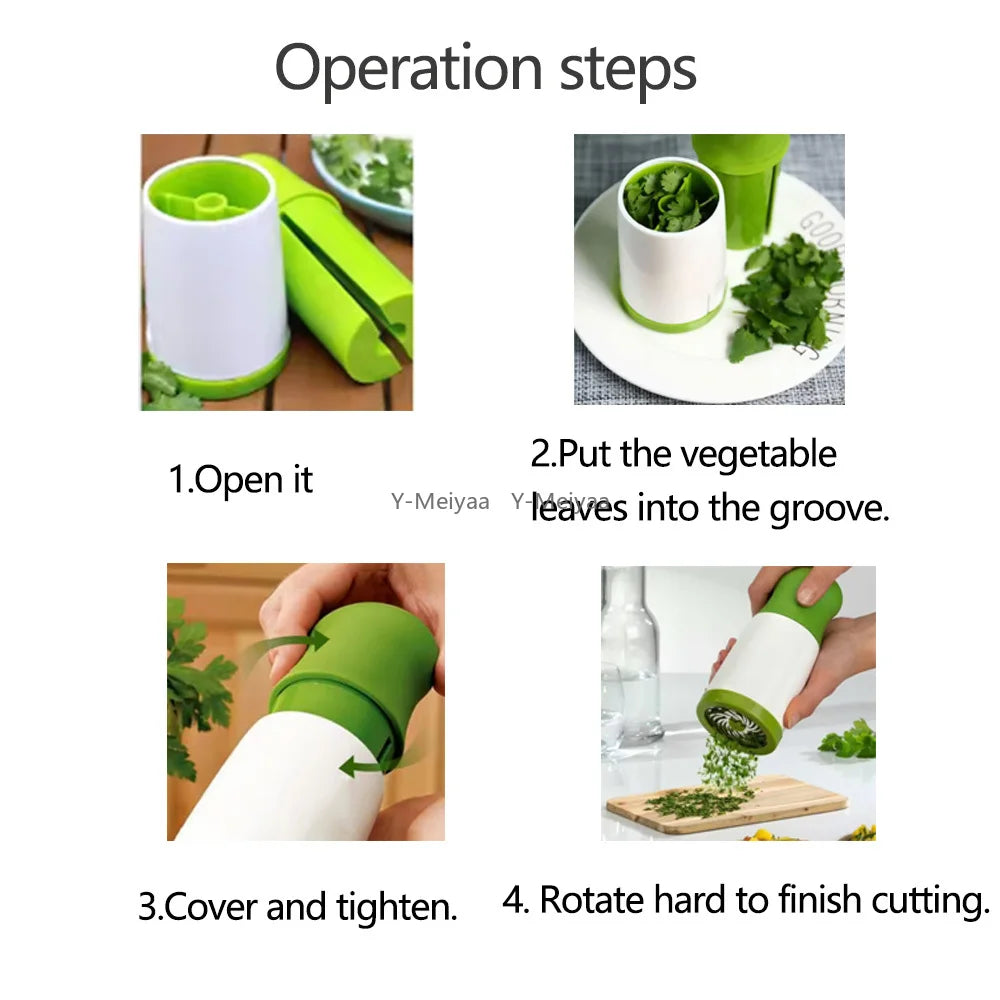 1/2/3PCS Manual Herb Grinder Spice Mill Parsley Shredder Vegetable Cutter Coriander Mincer Chili and Cilantro Kitchen Gadget